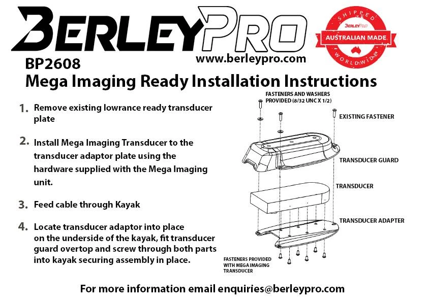 BerleyPro Humminbird Mega Transducer Mount 4 BerleyPro Humminbird Mega Transducer Mount - Image 4