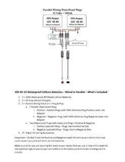 FPV-Power 100Ah V3 Waterproof Lithium Batteries Wired In Parallel With 2 - 10A Chargers (2 - 50Ah Batteries) -Kayak Promotion Store fpv power 100ah v3 waterproof lithium batteries wi 4