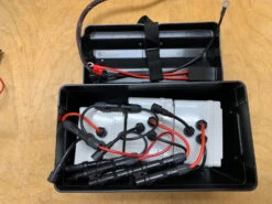 FPV-Power 12V 150Ah V3 Waterproof Lithium Batteries Wired In Parallel With 3 10Ah Chargers (3-50Ah Batteries) -Kayak Promotion Store fpv power 12v 150ah v3 waterproof lithium batterie 3