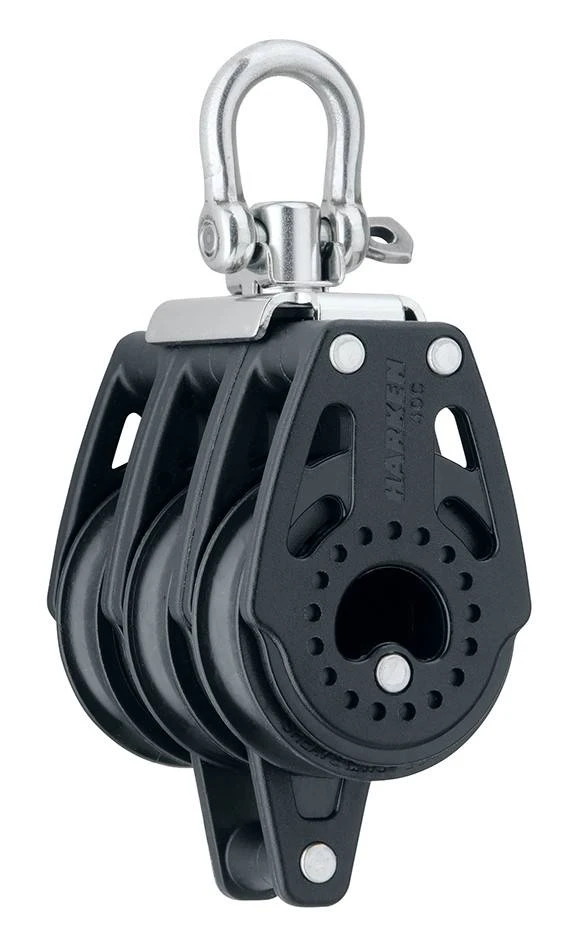 Harken Block 40mm Carbo Triple With Swivel & Becket 1 Harken Block 40mm Carbo Triple With Swivel & Becket
