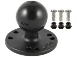 RAM Mounts 2.5" Round Base AMPs Hole Pattern 1.5" Ball Garmin Fishfinders