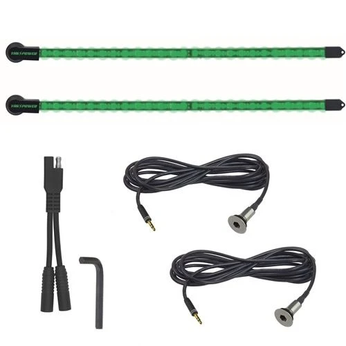 YakPower 2-Piece LED Light Kit Green 20" 1 YakPower 2-Piece LED Light Kit Green 20"